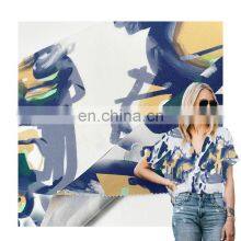 Manufacturer Viscose Digital Printed Fabrics Rayon Print Tencel 100% Lyocell Fabric for Blouse and Dress thumbnail-1