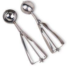 Stainless Steel Ice Cream Tools Food Cookie Spoon Ice Cream Scoop With Trigger Release thumbnail-3