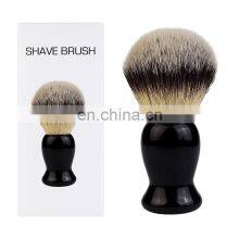 High Quality Mens Badger Hair Shaving Kit for Men Facial Brush Synthetic Hair Shaving Brushes in Stock thumbnail-1