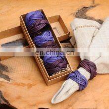 Beautiful Luxury Vintage Rattan Napkin Rings Set Tableware Set Napkin Holder Rings Wovenmade in Vietnam thumbnail-5