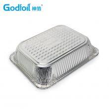 Rectanglar Aluminum Foil Container Wrinkle Wall Container thumbnail-4