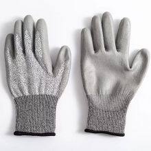 Anti Cut Gloves Grey PU Level 5 Cut Resistant Gloves thumbnail-1