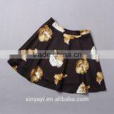 OEM Autumn Winter Female Europe and the United States Style With Printed Skirt Leisure Dress Made in China thumbnail-5