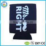 Green Neoprene Tube Can Cooler With Silk Screen Printing Logo thumbnail-2