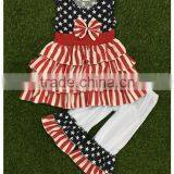 Girls Boutique Summer Clothing Sets Girls July 4th Outfits Pettiskirt and Capris Outfits Kids Clothes thumbnail-6