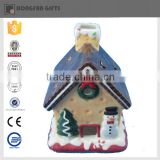 high quality wonderful unique ceramic house wholesale christmas product