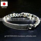 Luxury Gold and Silver slap bracelet with Stylish made in Japan