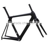 Carbon Road Bike Frame UD Aerodynamic Solid Frame with Carbon Rigid Fork