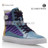 High ankle casual men PU leather sneakers casual shoes wholesale