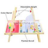 2016 New Design Multifunctional Whiteboard for Children Portable Art Drawing Board Toy Set Wooden Educational Kids Easel Quality Choice thumbnail-5