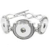 2016 Newest Design 18mm Ginger Snap Button Bracelet Pulseras Vintage Snap Bracelets thumbnail-4