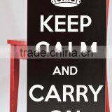 Keep Clam and Carry on Sign Wooden Wall Hanging Deco Quality Choice thumbnail-1