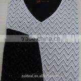 Dobby Polyester Beading Design V-neck Man Polo T-shirt thumbnail-2