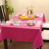 Beautiful fushia cotton table cloth table cover