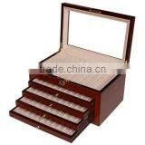 Large Design 60 Piece Wooden Pen Display Box thumbnail-1