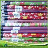Various Size Beautiful Color Wood Mop Handle With Pvc Covered