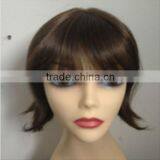 Mono Top Brown Wigs Synthetic thumbnail-1