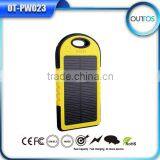 Best Selling Products in America 5000mah Solar Cell Phone Charger Power Bank With Flashlight
