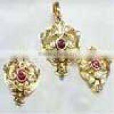 Studded Gold JEWELLERY Set