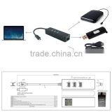 High Speed USB3.1 HUB to RJ45 and USB Date Connector for Galaxy Tab thumbnail-4
