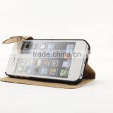 Flip Phone Case Wood PU Case Cover for Iphone Brand Compatible thumbnail-1
