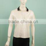 2016 Latest Fabric Rib Neckline Polo Shirt Women Shirt Clothing thumbnail-3