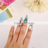 Ring Factory Wholesale Fashion Simple Diamond Drop Gem Opening Finger Nail Ring thumbnail-2