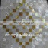 Natural Freshwater Shell and Yellow Sea Shells Mosaic Tiles Suppliers