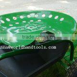 Rolling Garden Cart Workshop Seat Heavy Duty Seat & Steering thumbnail-2