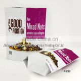 foil laminated stand up packaging bag for nuts