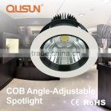 COB LED Spotlight 10W, LED Recessed Spotlight 10W, Angle Adjustable Spotlight