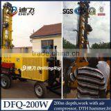 Bore Well Drilling Machine Price DFQ-200W Portable Trailer Mounted Water Well Drilling Rig thumbnail-6