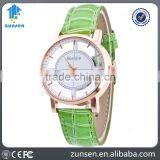 2016 Hot Selling Watch Men Transparent Hollow Leather Srap Wrist Watch Quartz Dress Watch thumbnail-1