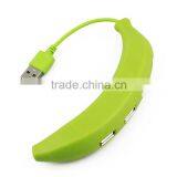Cute Miniature Banana High Speed USB-2.0 Hub With 4 Ports