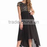 2015 Spring Sleeve Cap Swallowtailed Knee-length Lady's Casual Dresses thumbnail-1