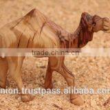 Olive Wood Carved Camel thumbnail-1