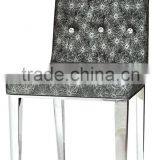 Classic Morden Stainless Steel Leg Dining Chair thumbnail-1