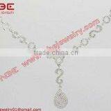 Israel Micro Setting Silver Jewelry,1.0mm cz Wax Micro Pave Setting 925 Sterling Silver Necklace Jewellery for Fashion Women thumbnail-1