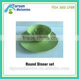 Unbreakable Melamine Dinner Set ,round Bamboo Melamine Dinner Plate & Bowl thumbnail-4