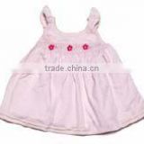 Customized baby infant girls smocked dress with pink bloomers Factory Price Girls Dress