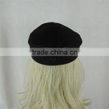 Black Military Officer Hat Service Cap Uniform Pilot Cap With Embroidery Label thumbnail-6
