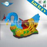 Fiberglass Silver Swan Kiddie Rider/kids Game/animal Kids Amusement Park thumbnail-1
