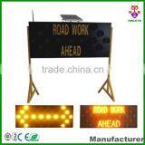 High Luminance Solar LED Construction Sign