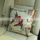 Fashion Digital Printing Custom Printed Cushion With Birds thumbnail-2