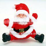 Shenzhen Manufacturer supply wholesale plush santa claus stuffed christmasn decoration toy