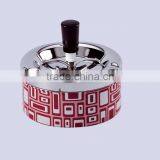 OEM Funny Smokeless Ash Tray Cheap Ashtray Round Portable Metal Ashtray Cigar/cigarette Ashtray