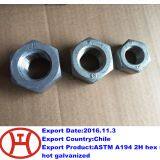 ASTM A194 2H Hex Nut Hot Galvanized thumbnail-1