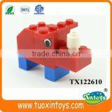 Animal Building Blocks Rhinocero Shape Plastic Blocks For Early Education