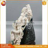Oriental Treasure Natural High Quality White Jade Carve Dragon thumbnail-3
