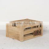 Vintage Antique Wooden Apple Crates Wood Storage Box With Handle Wholesale thumbnail-1